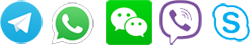 skype, imo, viber, wechat, whatsapp